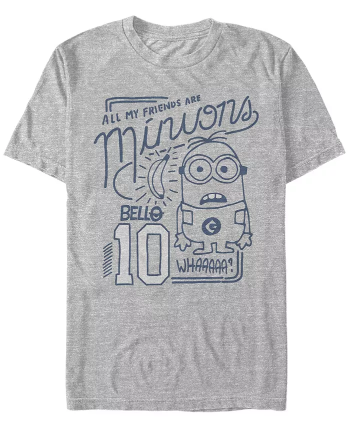 

Футболка с коротким рукавом Minions Men's Bob All My Friends Are Short Fifth Sun, серый