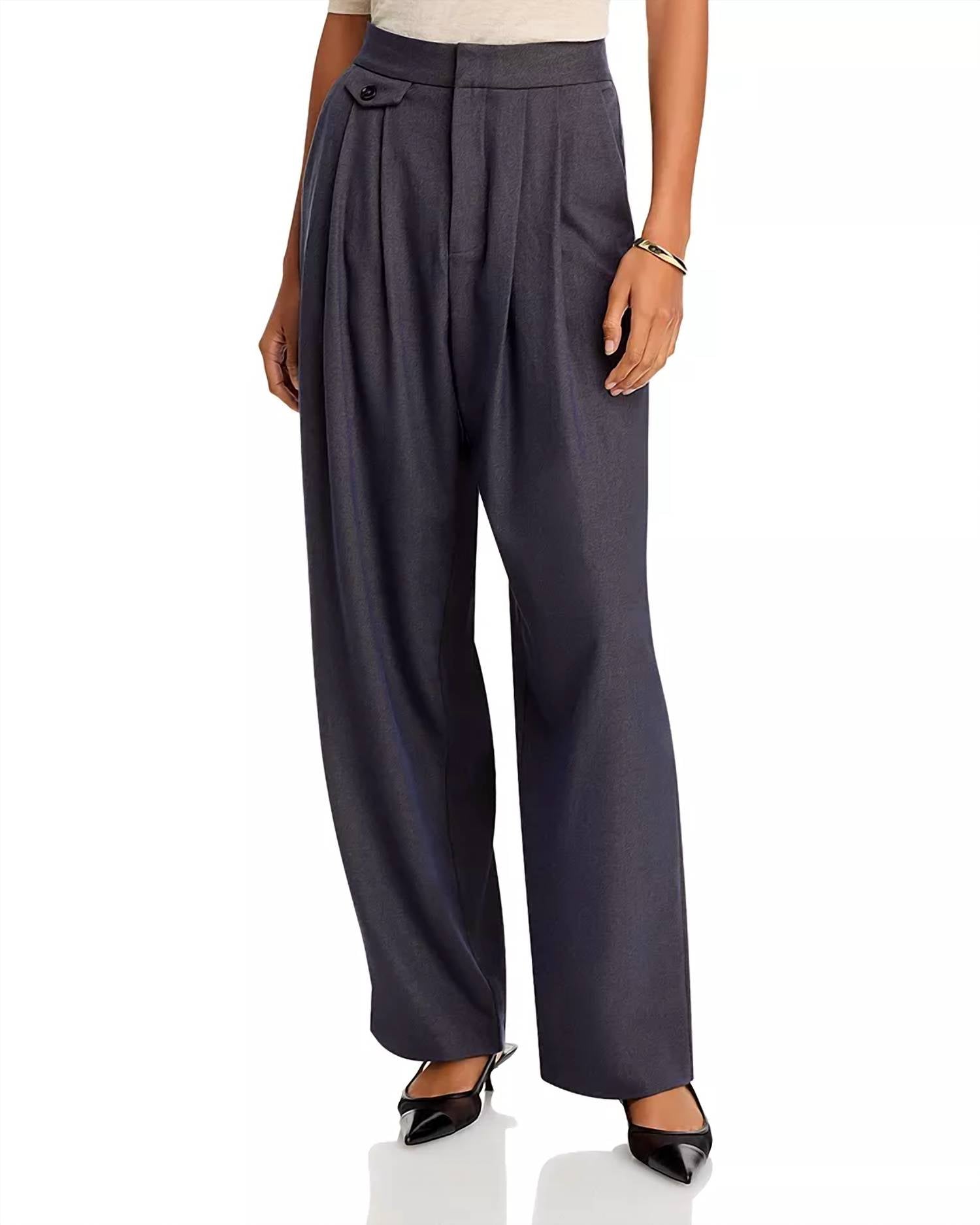 

Бордовые фланелевые брюки Pants In Purple French Connection