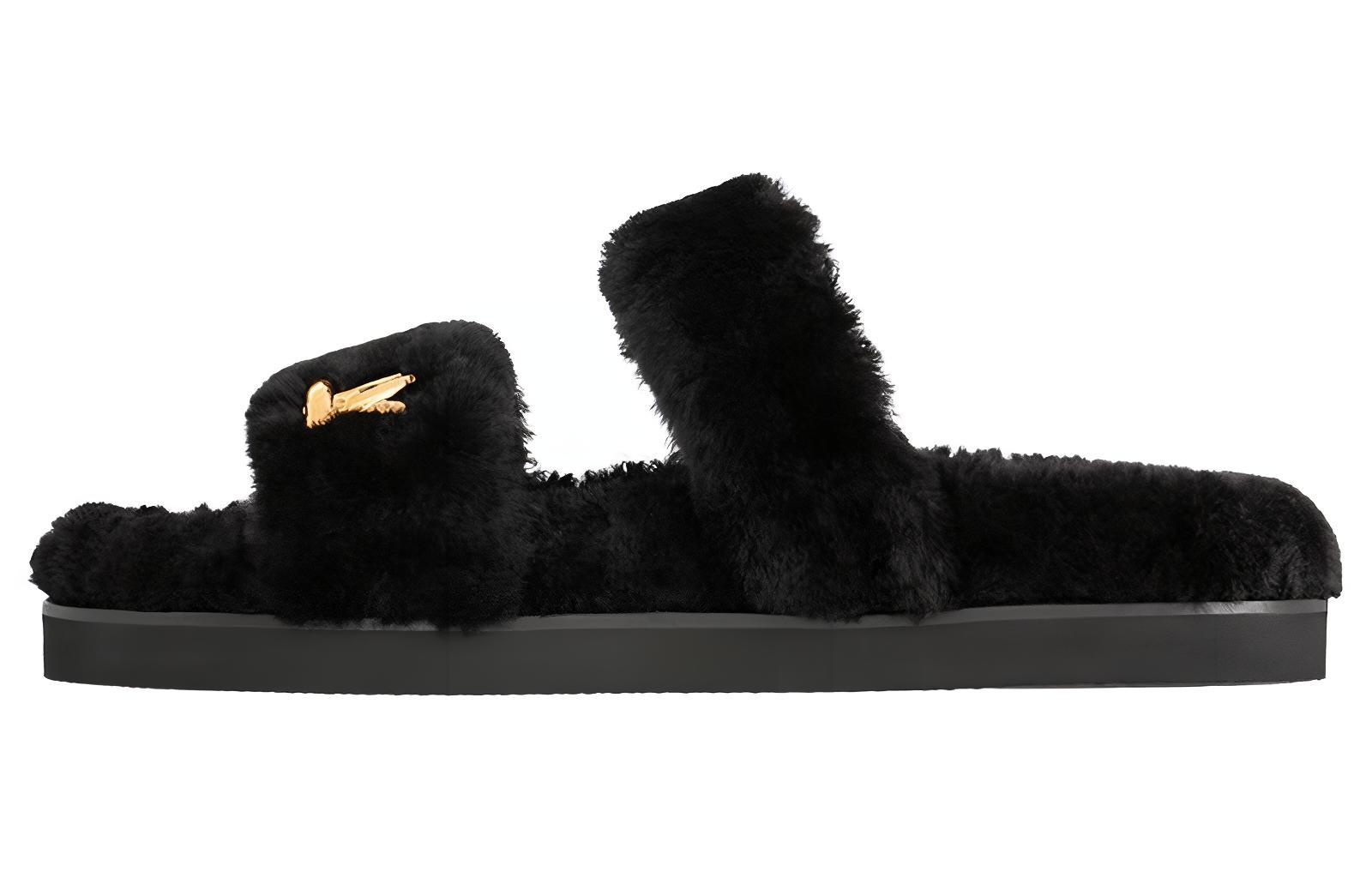 Sunset Slide Сланцы Женские Черные LOUIS VUITTON