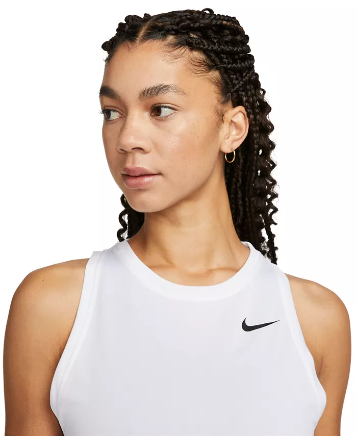 Женский майка для тренировок Dri-FIT Nike, белый — фото 3