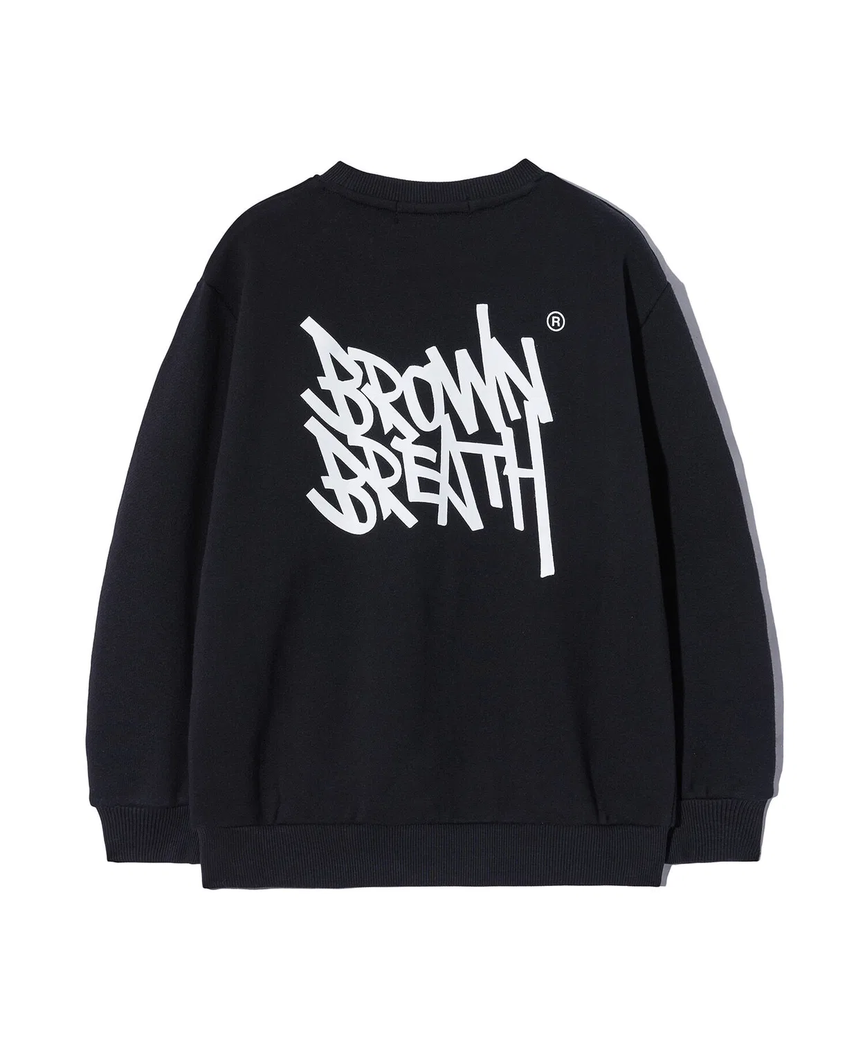 Детский свитшот с круглым вырезом чёрный от Brownbreath Kids — фото 2