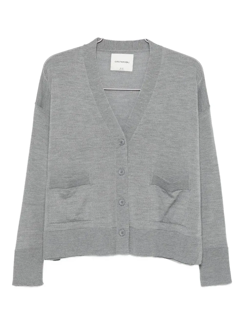 

Кардиган с пуговицами и карманами Laboratorio Capri, серый