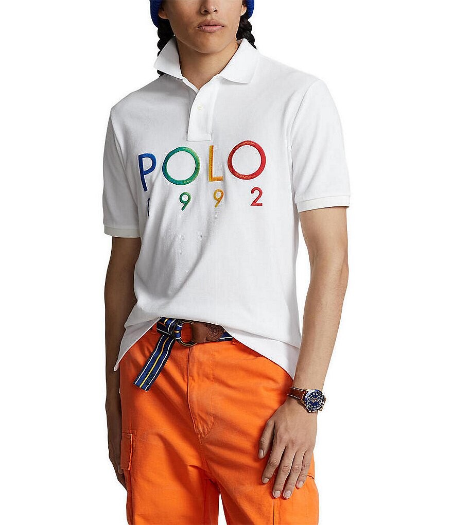 

Рубашка-поло классического кроя Polo 1992 с короткими рукавами Polo Ralph Lauren, синий