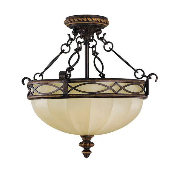 

Потолочный светильник Licht-Erlebnisse ANABELL 1 цвет walnuss/creme