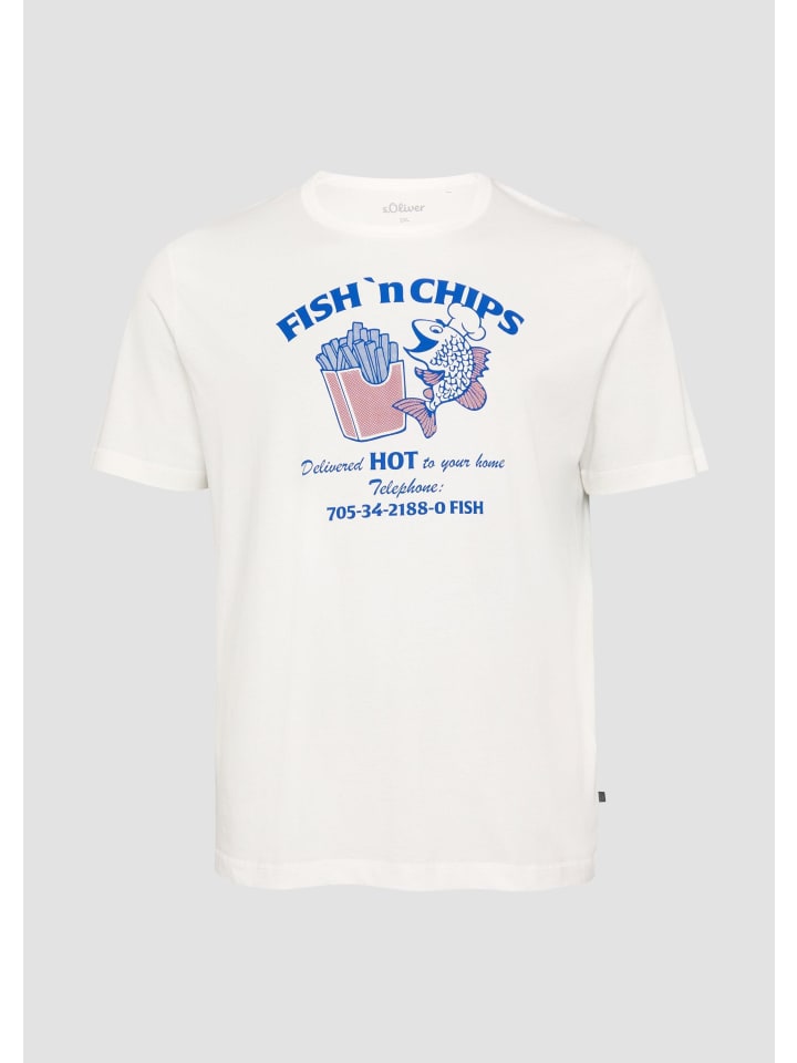 

Футболка в цвете 01D1_white s.Oliver, Белый, Футболка в цвете 01D1_white s.Oliver