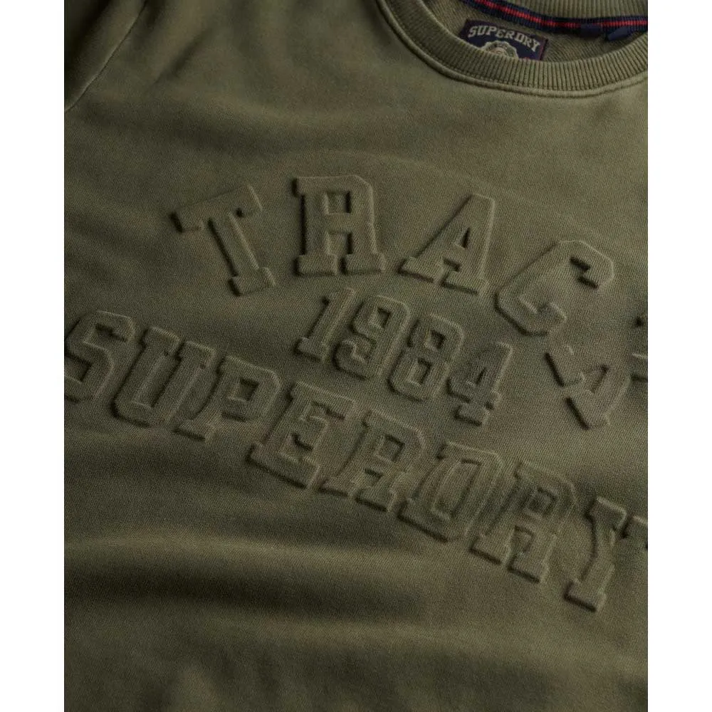 Толстовка Superdry Athletic Emboss Relaxed Fit, зеленый — фото 2