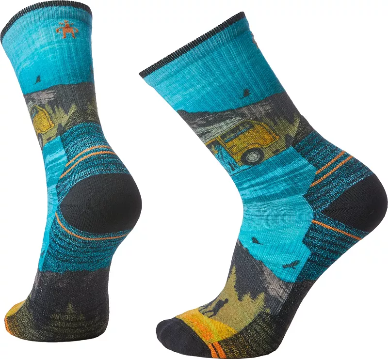 

Носки с легкой подушкой SmartWool для взрослых, отличные экскурсионные носки с принтом, мультиколор