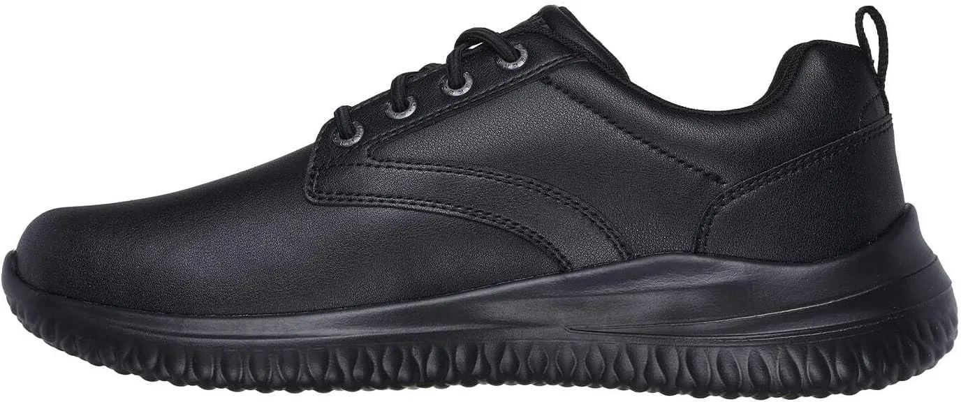Мужские кроссовки Skechers USA Herren Delson 3.0 Glavine Skechers USA Men's, Black (Black Leather) — фото 3