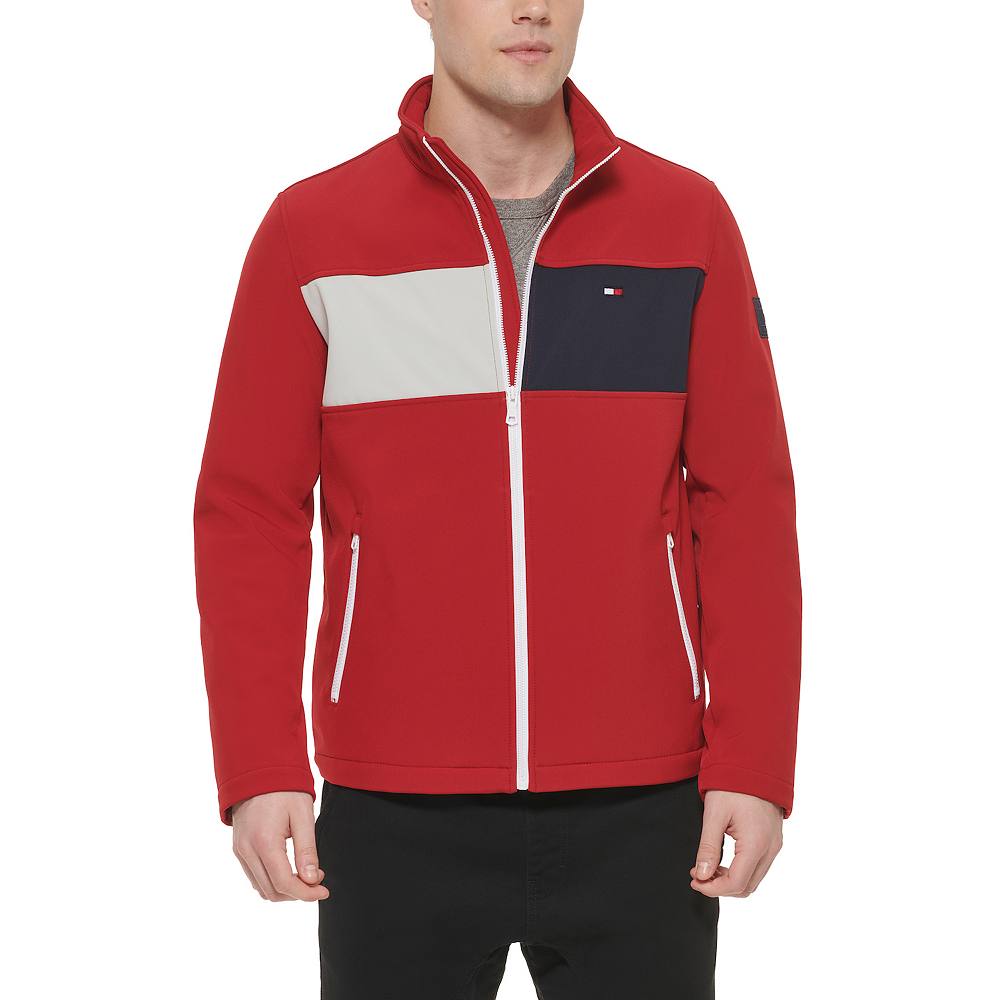 

Мужская куртка Tommy Hilfiger Softshell Colorblock, красный