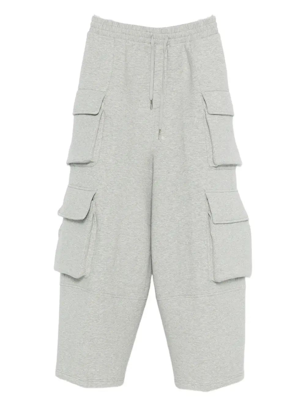 

Брюки с карманами карго и шнурком Feng Chen Wang, серый