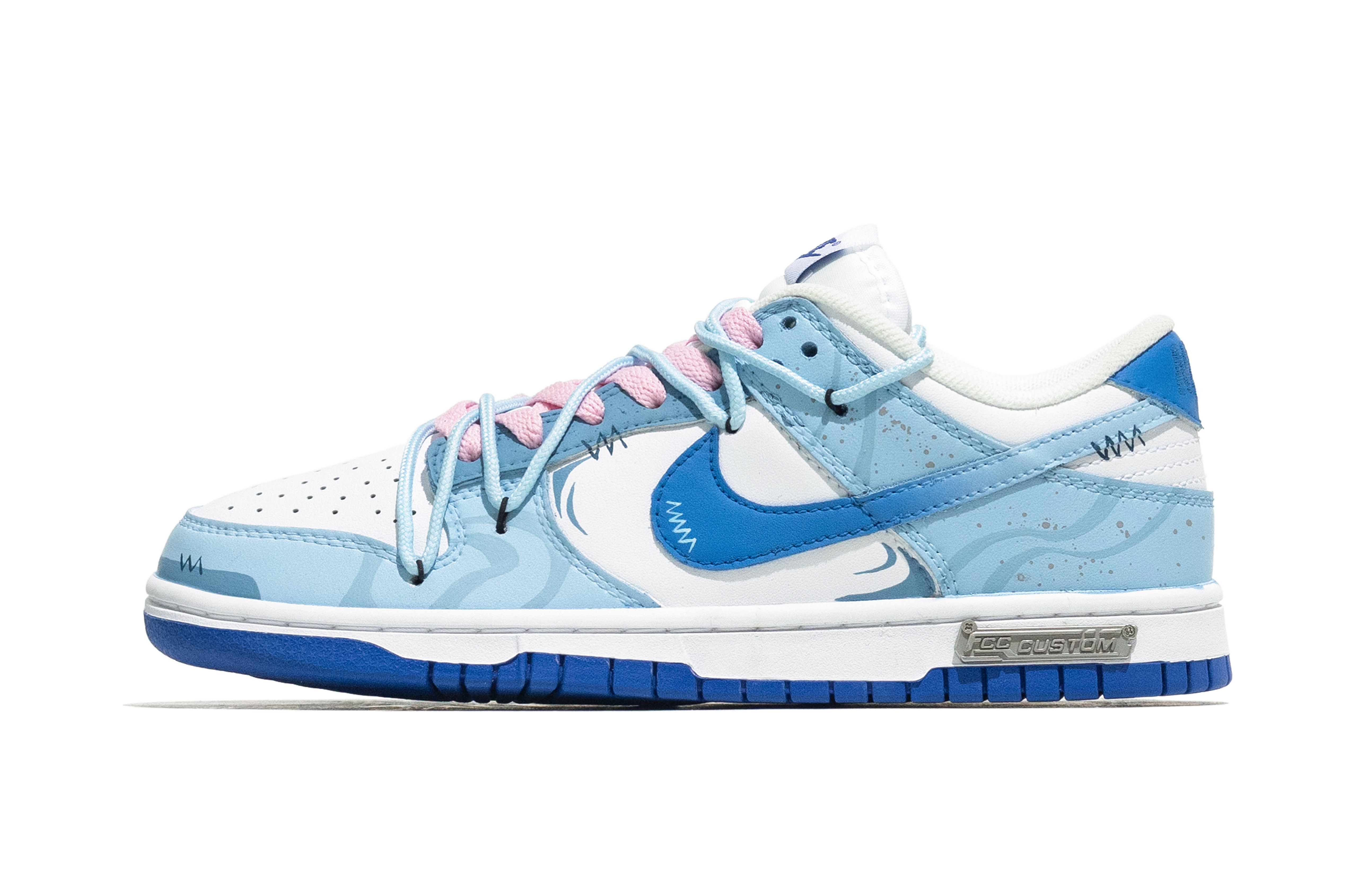 

Кроссовки Nike Dunk Skateboard Shoes Women's Low-Top Blue, синий