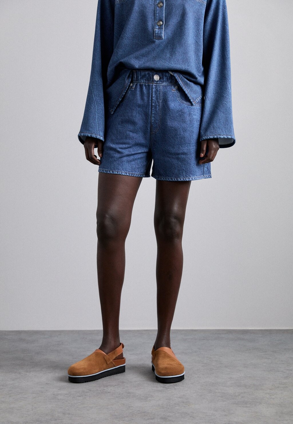 

Джинсовые шорты – пенни, стирка Miramar Walking rag & bone, синий