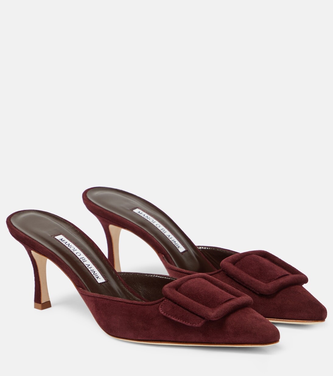 Замшевые туфли maysale 70 Manolo Blahnik, красный