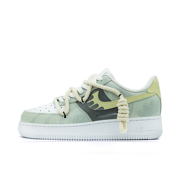

Кроссовки Nike Air Force 1 Skateboarding Shoes Women's Low-top Gray, зеленый
