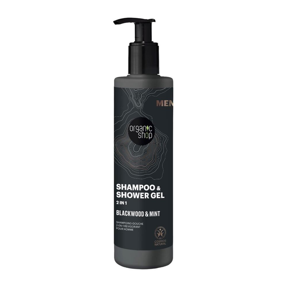 

Очищающий шампунь Champú Y Gel De Ducha 2 En 1 Blackwood & Mint Organic Shop, 280 мл