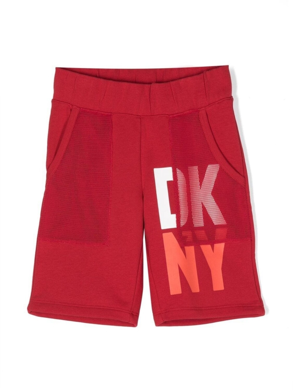 

Dkny Kids шорты-бермуды с логотипом, красный