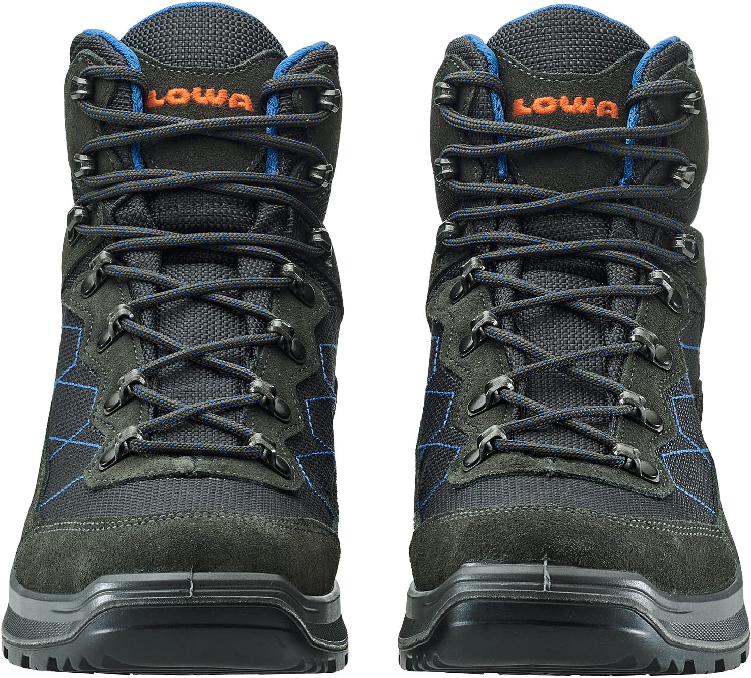 Детские спортивные ботинки LOWA Taurus II GTX Mid, походные ботинки синие для туризма — фото 3