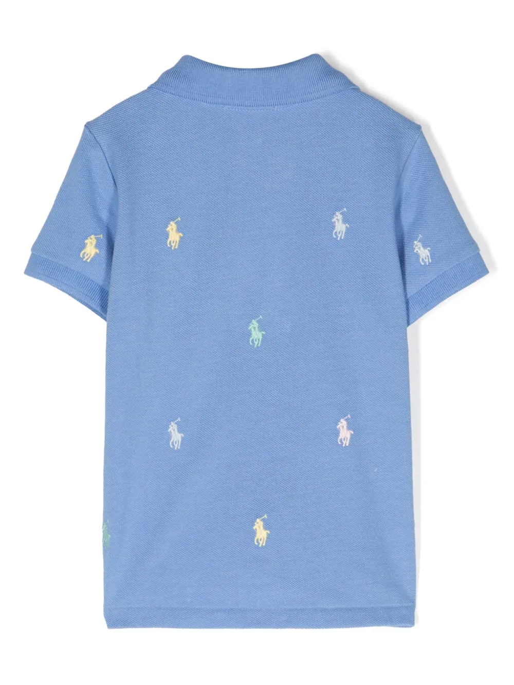 Рубашка поло с вышивкой Polo Pony POLO RALPH LAUREN KIDS, синий — фото 2