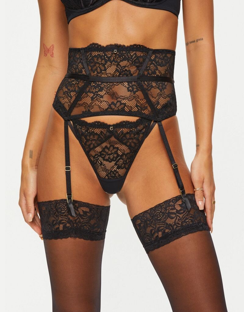 

Черное кружевное кружевное платье Ann Summers