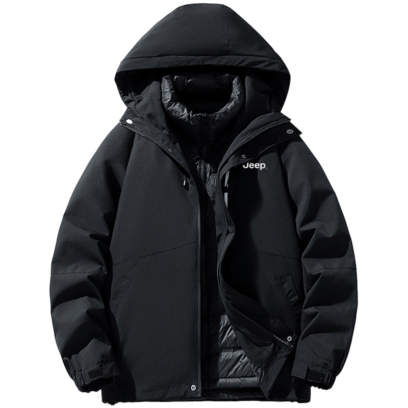 

Jeep Водонепроницаемая ветровка унисекс, Obsidian Black (Down Liners)