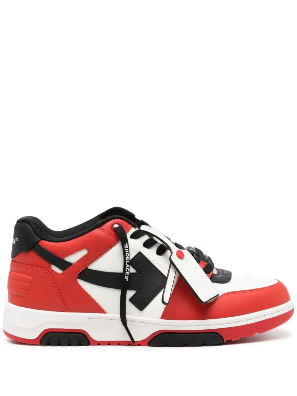 Внеофисные кроссовки в стиле колор-блок Off-White, красный — фото 2