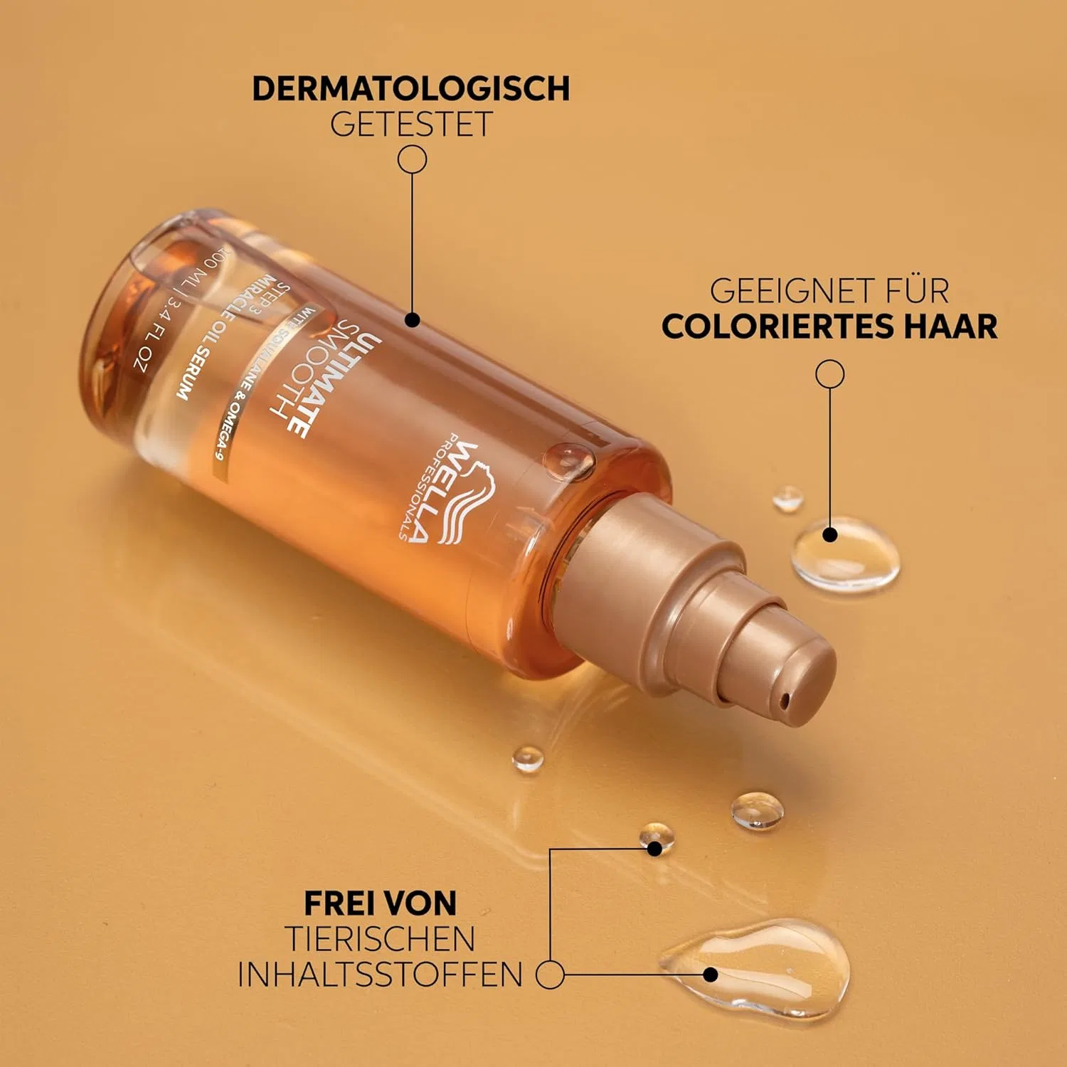 Масло-сыворотка для волос «Ultimate Smooth Miracle Oil Serum» от Wella Professionals Wella Professionals — фото 4