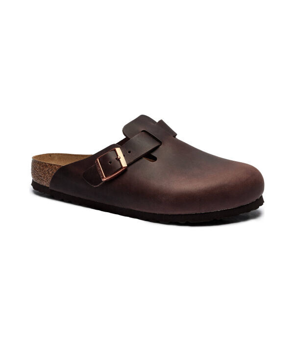 

Сандалии кожаные Birkenstock Boston Sfb Leoi Habana, коричневый