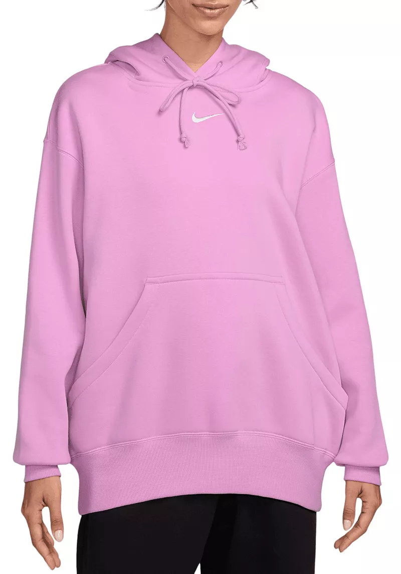

Женский свободный пуловер с капюшоном из флиса Nike Sportswear Phoenix, цвет Beyond Pink