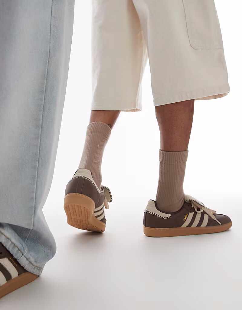 Кроссовки Adidas Originals Samba LT с отделкой крючком коричневого цвета - эксклюзивно для ASOS — фото 4