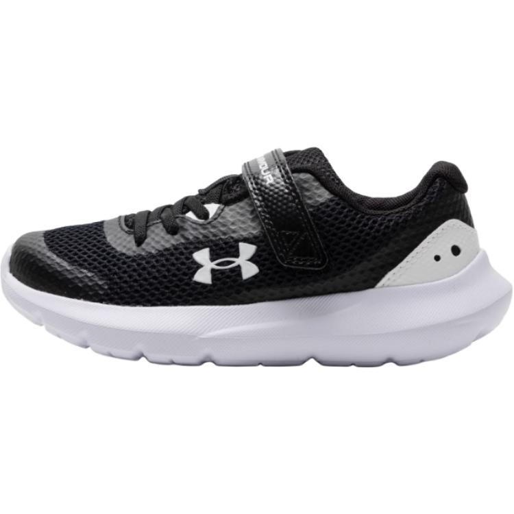 Амортизирующие и дышащие низкие детские кроссовки Black White Kids' Under Armour — фото 2