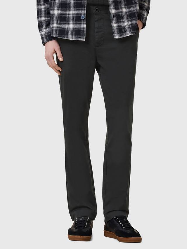

Брюки из органического хлопка rhode slim fit AllSaints, цвет Black Black