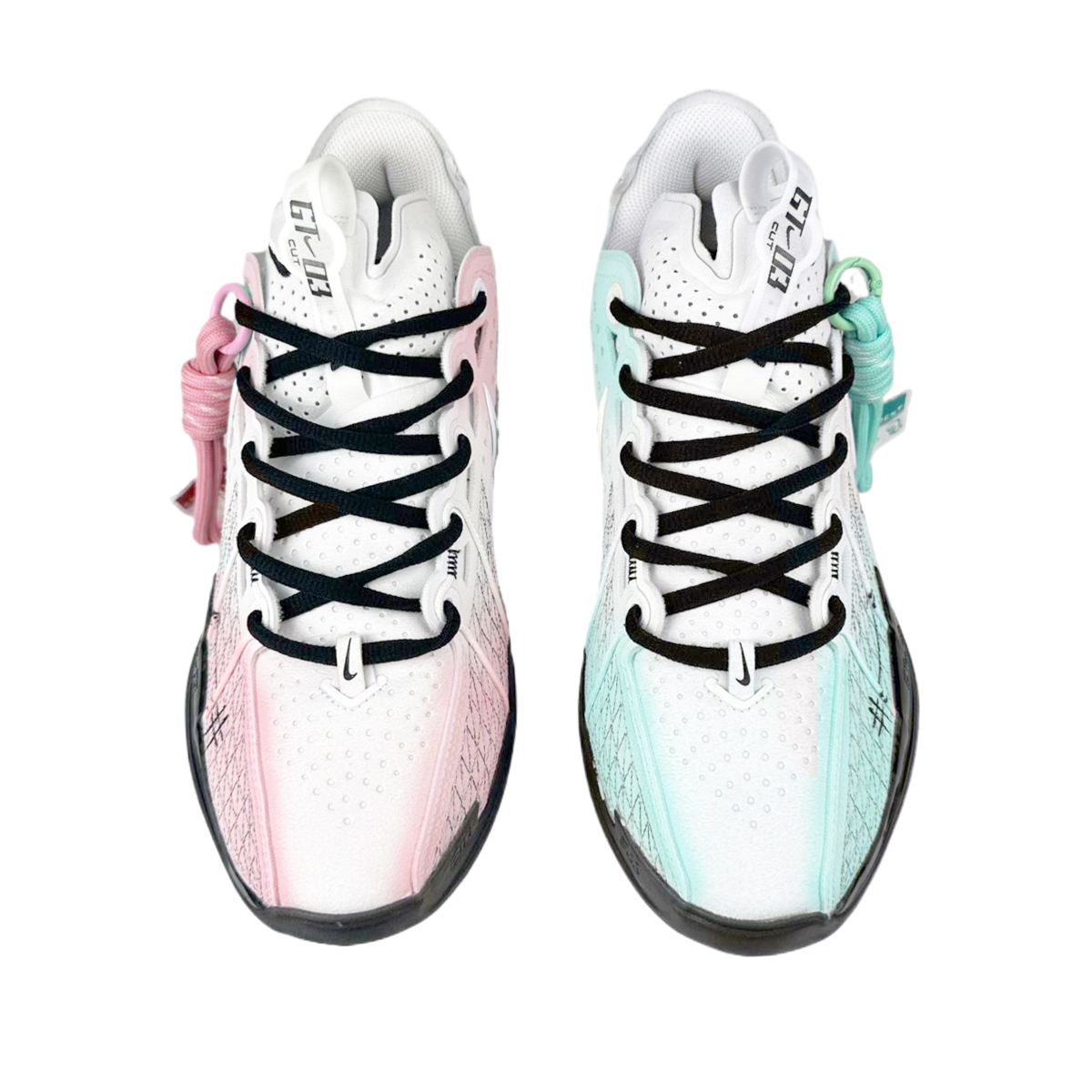 Nike Air Zoom G.T. Cut 3 Износостойкие противоскользящие низкие баскетбольные кроссовки Unisex Белый Зеленый — фото 4