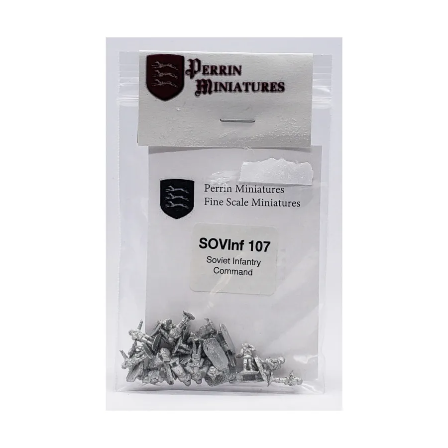 

Советское пехотное командование, WWII Miniatures - USSR (10mm) (Perrin Miniatures)
