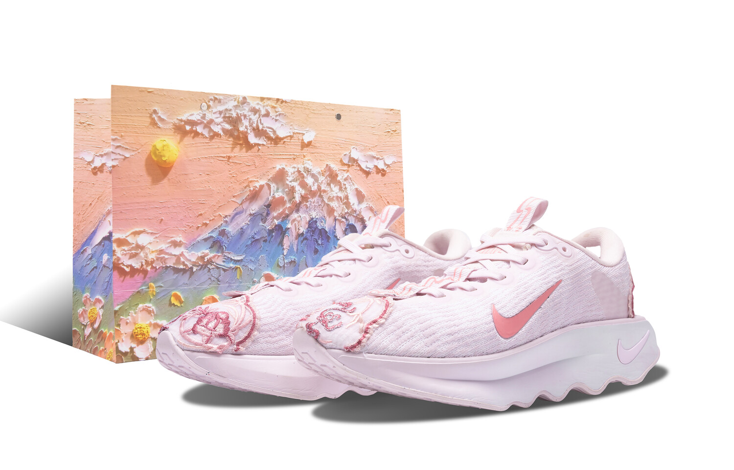 

Кроссовки женские Motiva Running Shoes Low-top White/розовые Nike