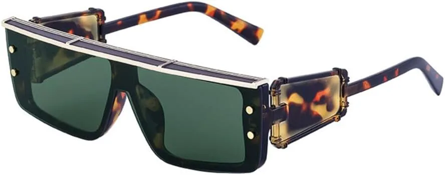 

Солнцезащитные очки в стиле стимпанк для мужчин, роскошные квадратные цельные очки, ретро-модные очки, панк-солнцезащитные очки для женщин, винтажные очки MTZJH, C5