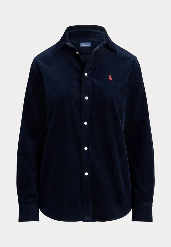 Рубашка из хлопкового вельвета классического кроя Polo Ralph Lauren, темно-синий — фото 4