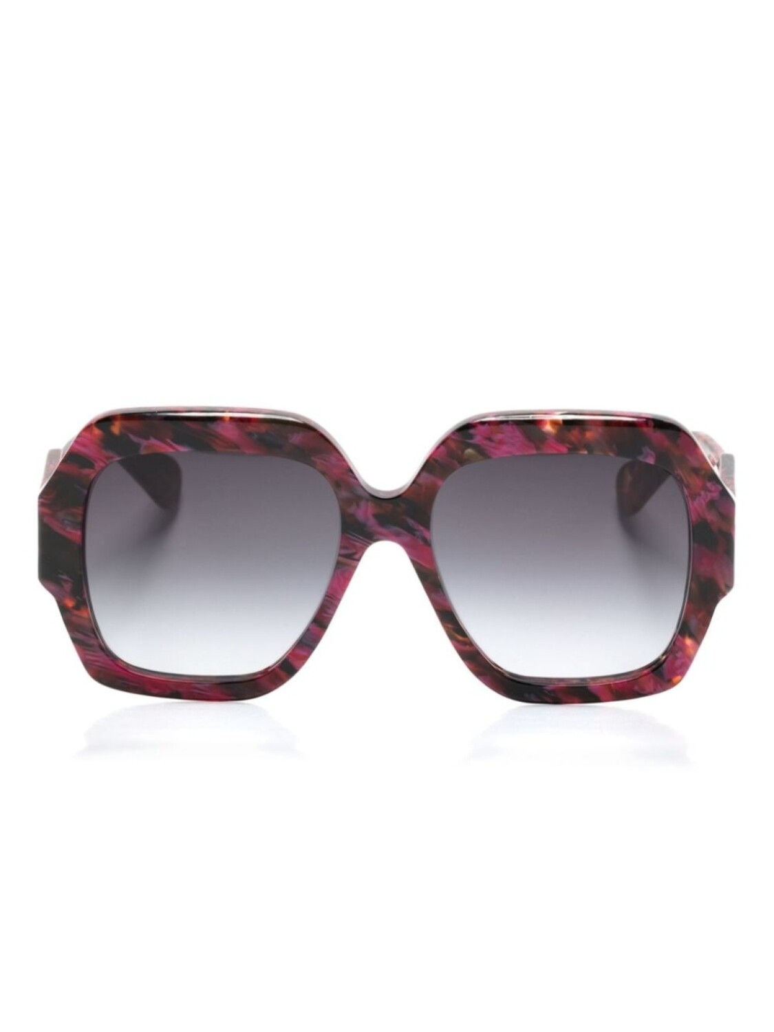 

Chloé Eyewear солнцезащитные очки Gayia в массивной оправе, розовый