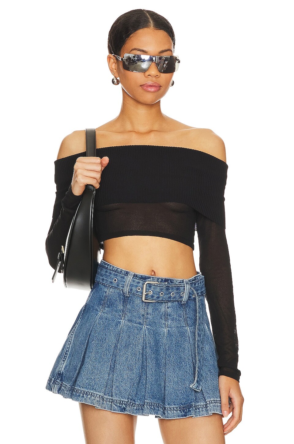 

Топ superdown Camille Off Shoulder, черный