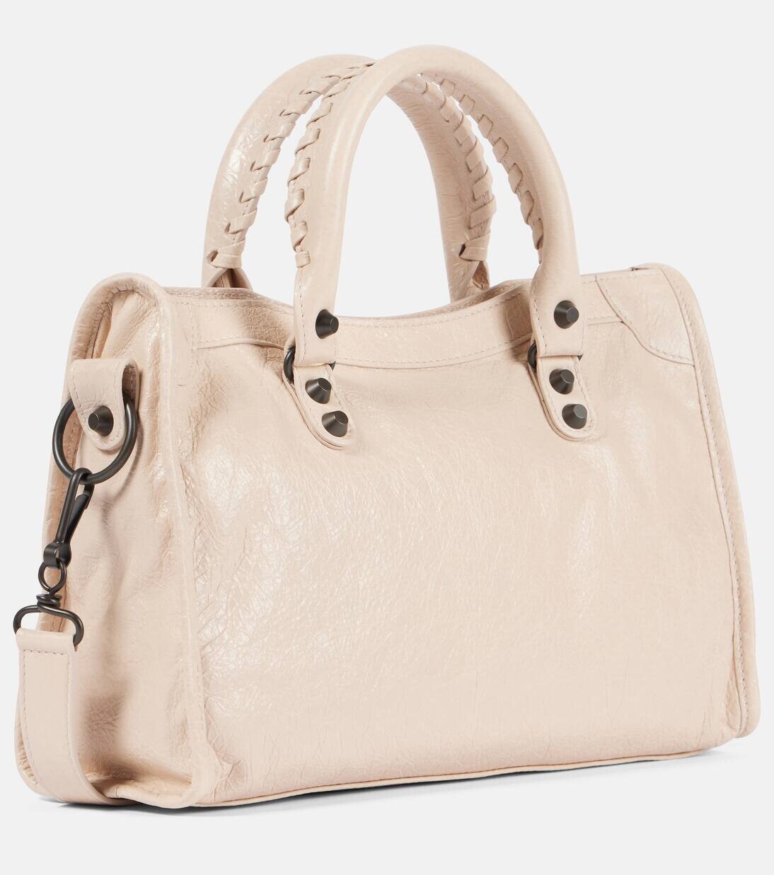 Кожаная сумка-тоут Le City Small Balenciaga, цвет almond — фото 4