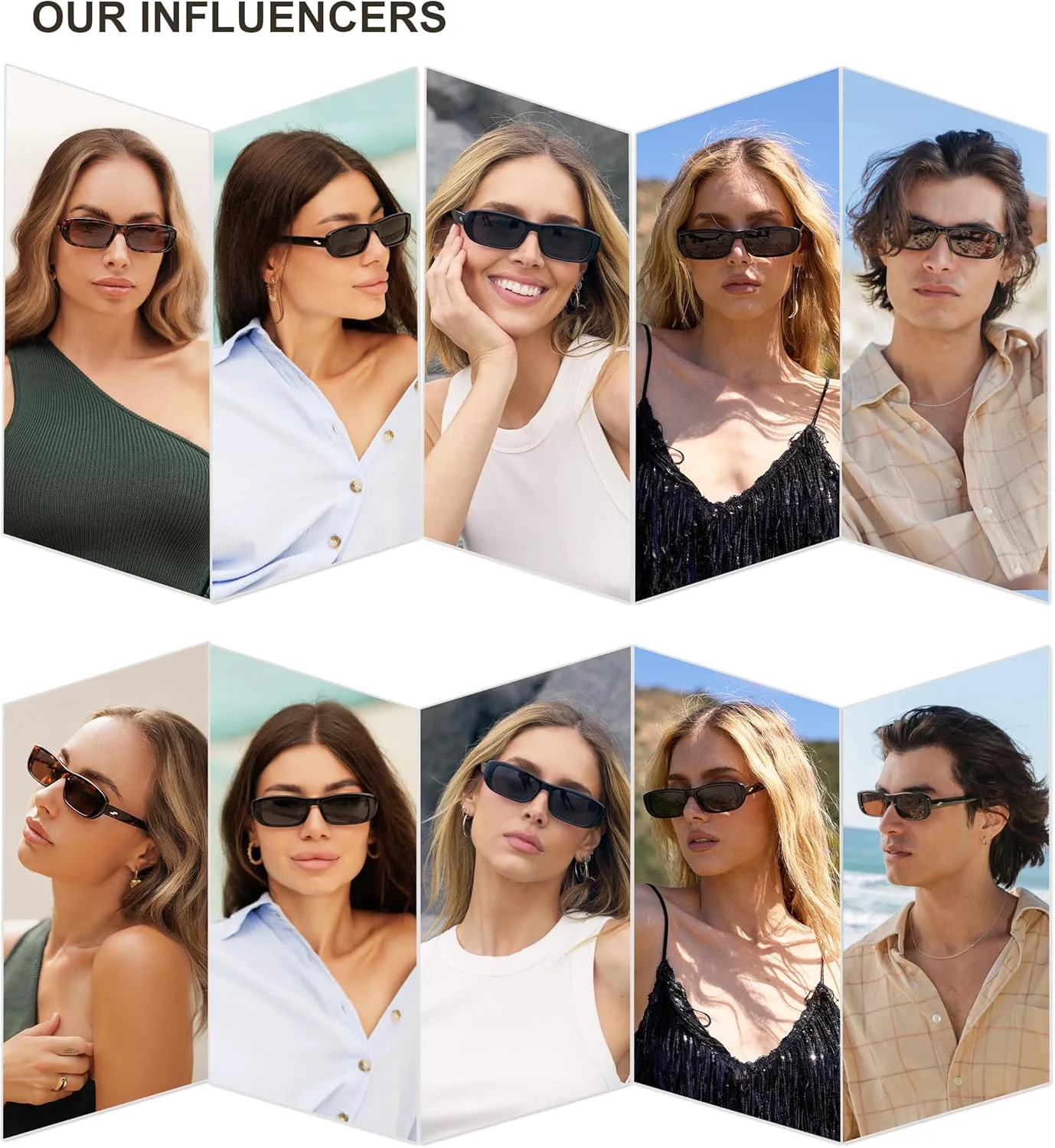 

Солнцезащитные очки SOJOS Retro Rectangle Polarized Sunglasses Women Men Trendy Narrow Y2K Rectangular Frame Women Mens Sun Glasses SJ2351, Olive Green/Green