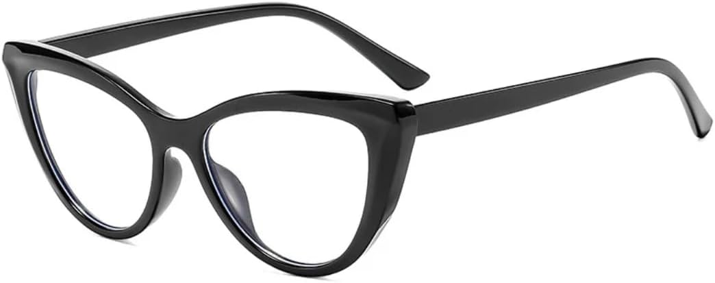 

Солнцезащитные очки с защитой от УФ-излучения UV400 | Оправа «кошачий глаз», прозрачная | для женщин и мужчин, для занятий спортом на открытом воздухе и вождения DSVIGF, Black