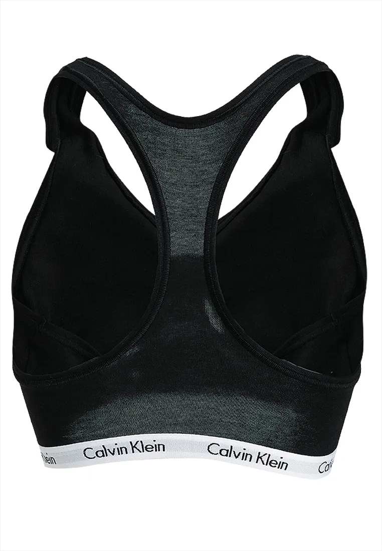 Бюстгальтер-бралетт, с легкой подкладкой, Calvin Klein, черный — фото 2
