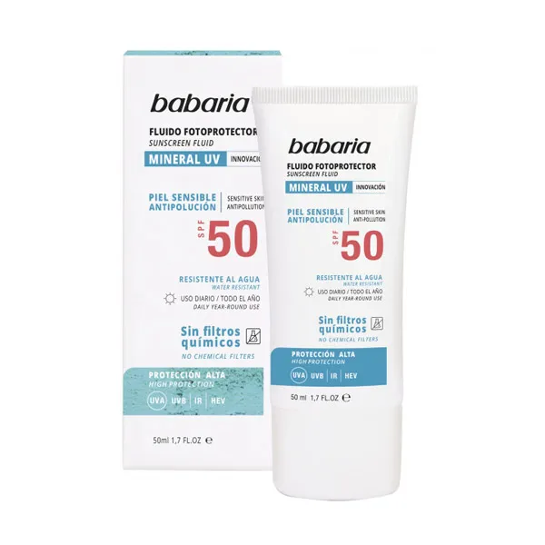 

Солнцезащитный крем для лица Fluido Fotoprotector Spf50 Babaria, 50 ml