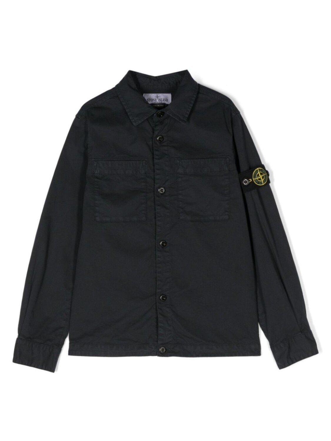 

Stone Island Junior рубашка с нашивкой Compass, синий