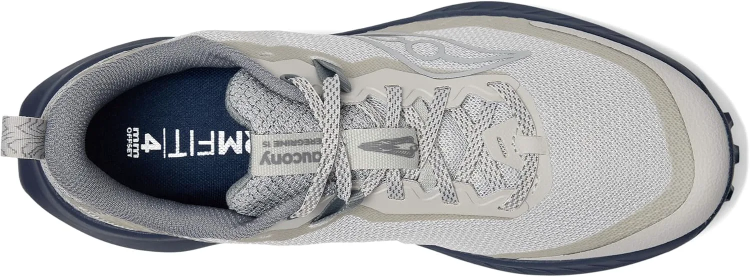 Мужские кроссовки для трейлового бега Saucony Peregrine 15, темно-синий — фото 2