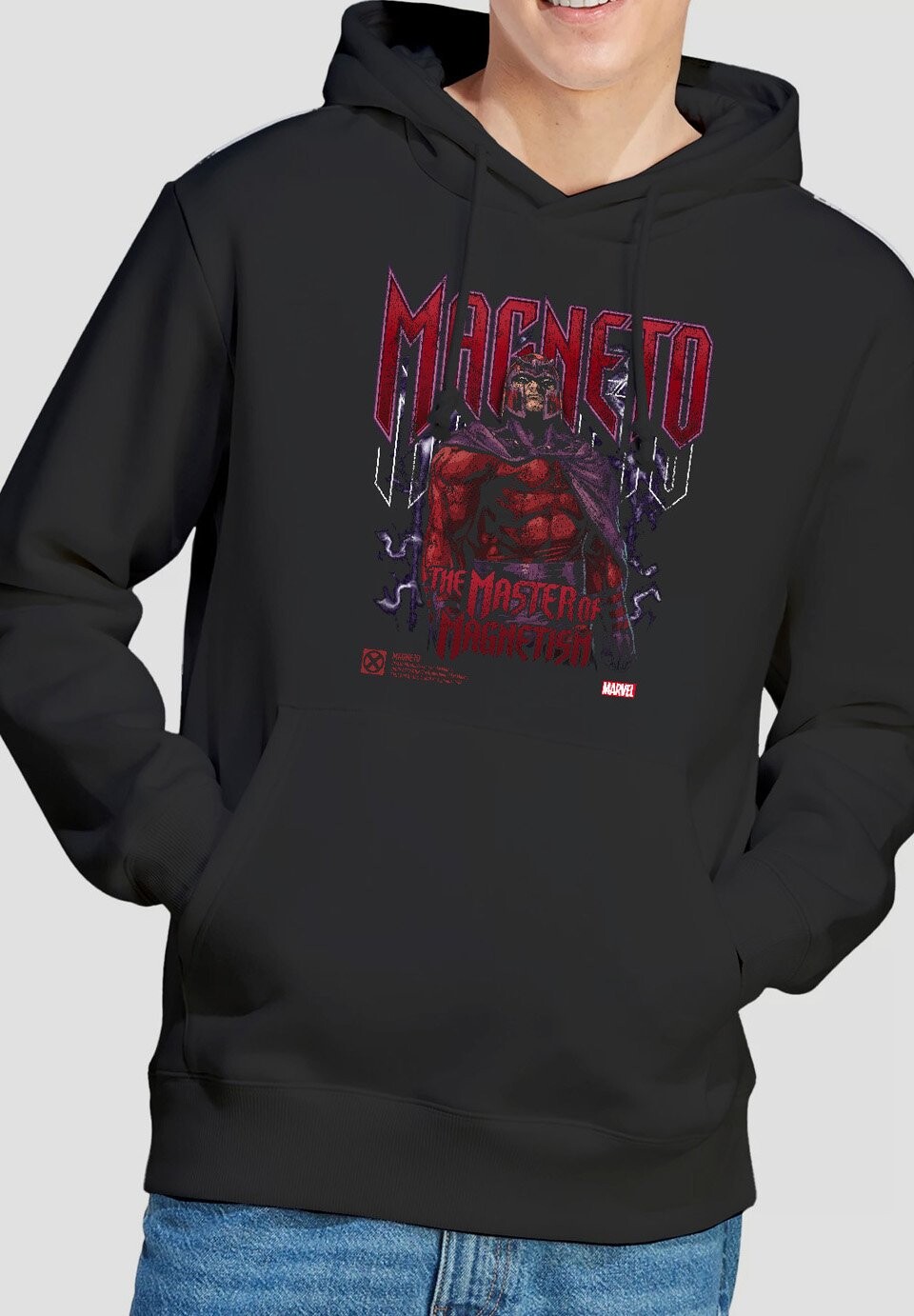 

Толстовка с капюшоном XMEN MAGNETO PRINT Marvel, черный