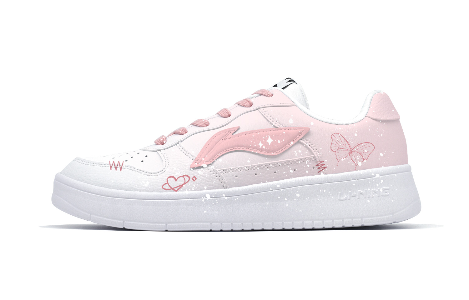 

Обувь для скейтборда Pontoon Boats Men Low-Top, мужские кроссовки, Pink Lining, розовый