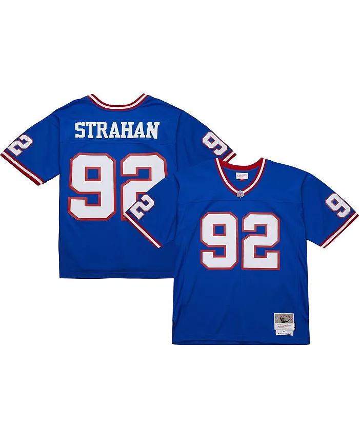 

Мужская реплика джерси Майкла Страхана Royal New York Giants Big Tall 1993 года, вышедшего из игры игрока Mitchell & Ness