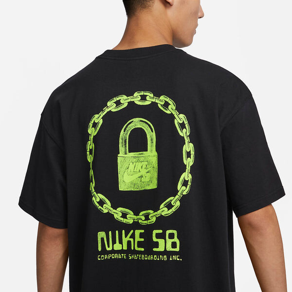 Футболка sb on lock скейтбординг футболка Nike, черный — фото 4