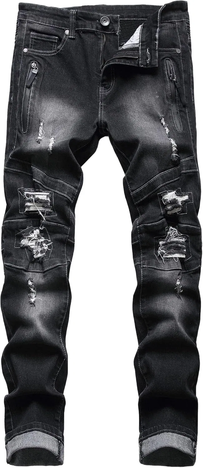 Джинсы slim fit, бренд не указан, черный